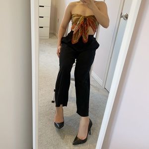 Vintage scarf | silky brown colour